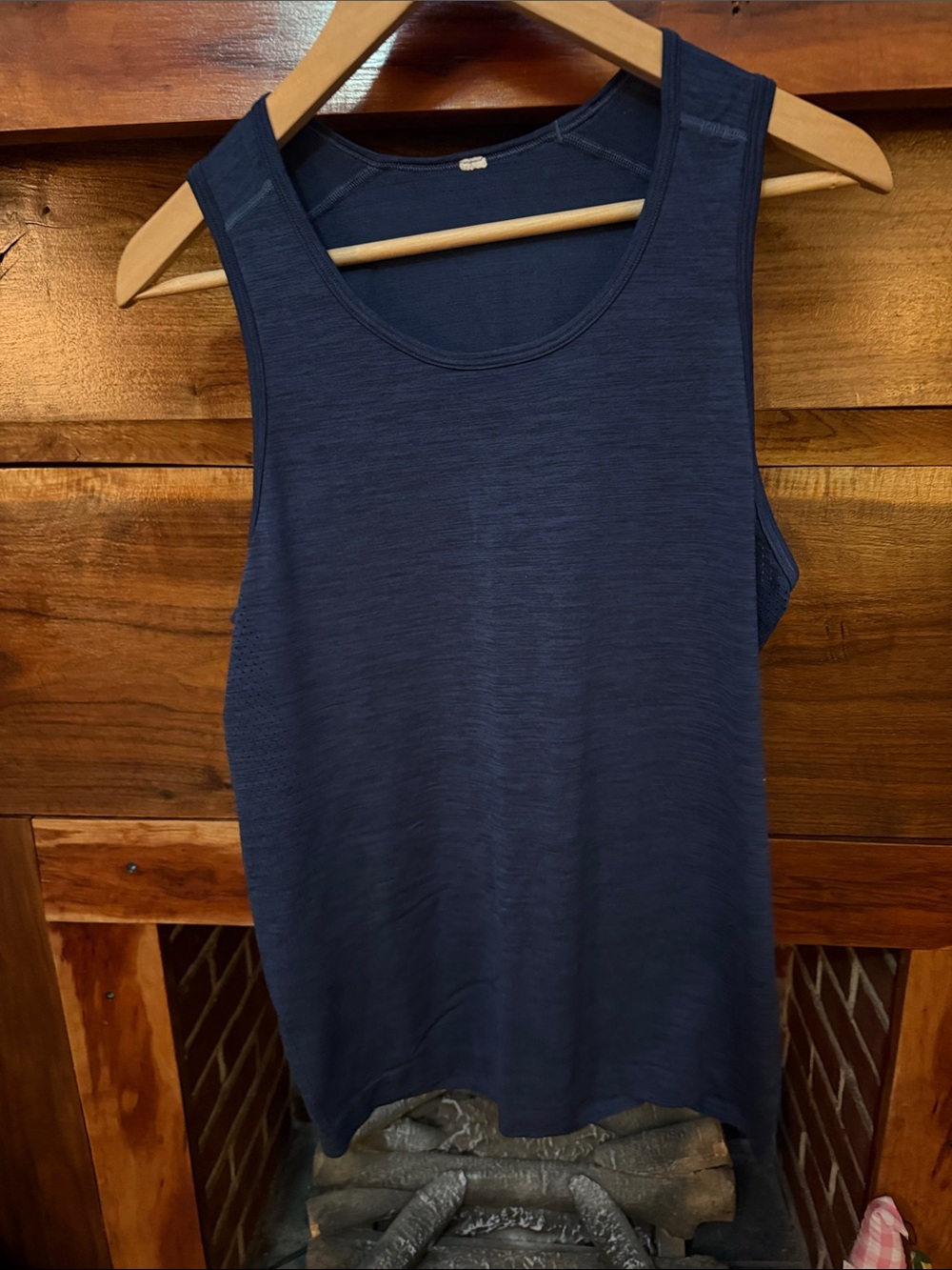 Lululemon Men’s Navy Blue Tank Top, Size Small - Classic Scoop Neck